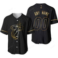 Miami Heat 00 Anyname Nba Golden Edition Black Jersey Inspired Style Personalized Baseball Jersey Nb