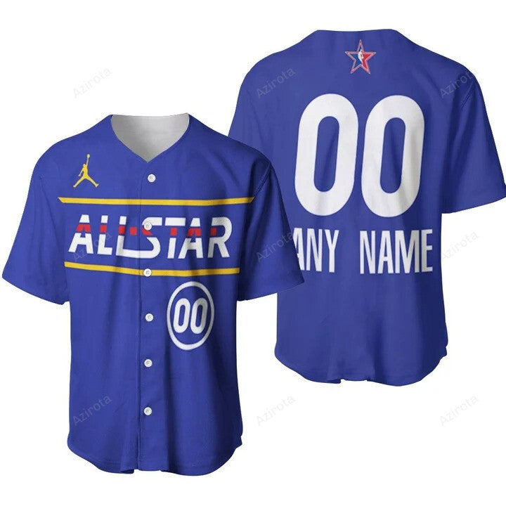 Wizards Nba Basketball All Star Eastern Conference Blue Jersey Baseball Jersey Nba Gift For Fans