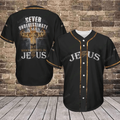 Never Underestimate A Man Who Believes In Jesus Baseball Jersey 422