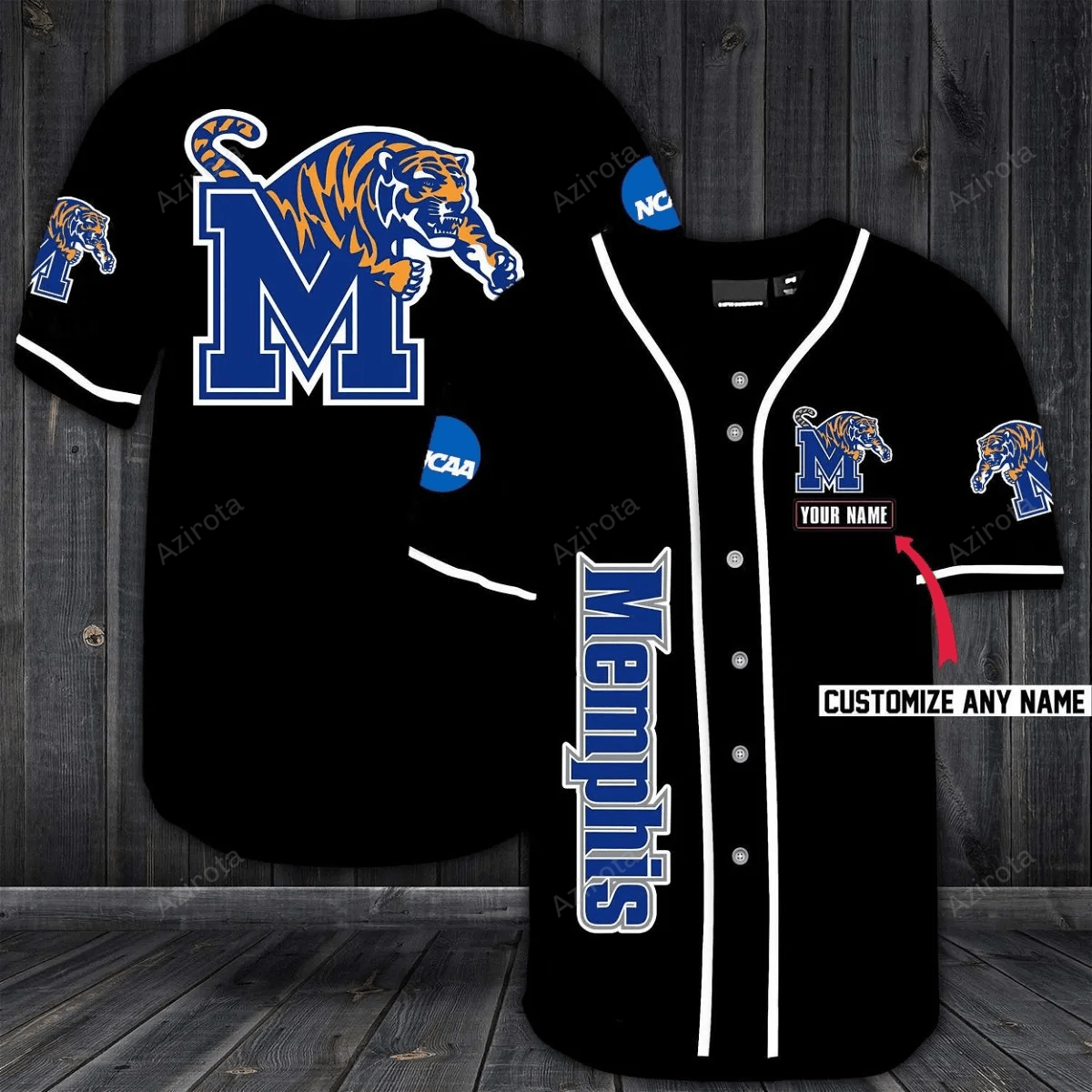 Memphis Tigers Personalized Custom Name For You Baseball Jersey - Zimustore
