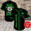 Weed Personalized Baseball Jersey Shirt 4