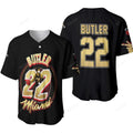 Miami Heat Jimmy Butler 22 Nba Small Forward 3 D Designed Baseball Jersey Nba Gift For Fans