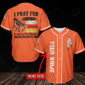 Native I Pray For Personalized Name Baseball Jersey 380