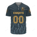 Vegas Golden Knights Logo Sport Ombre Baseball Jersey Nhl Gift For Fans