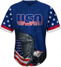 Personalized Usa Flag Hip Hop 90s Fashion Custom Number Idea Gift For Fans Baseball Jersey - Zimustore