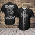 Skull Don'T Fear Me Baseball Jersey 347