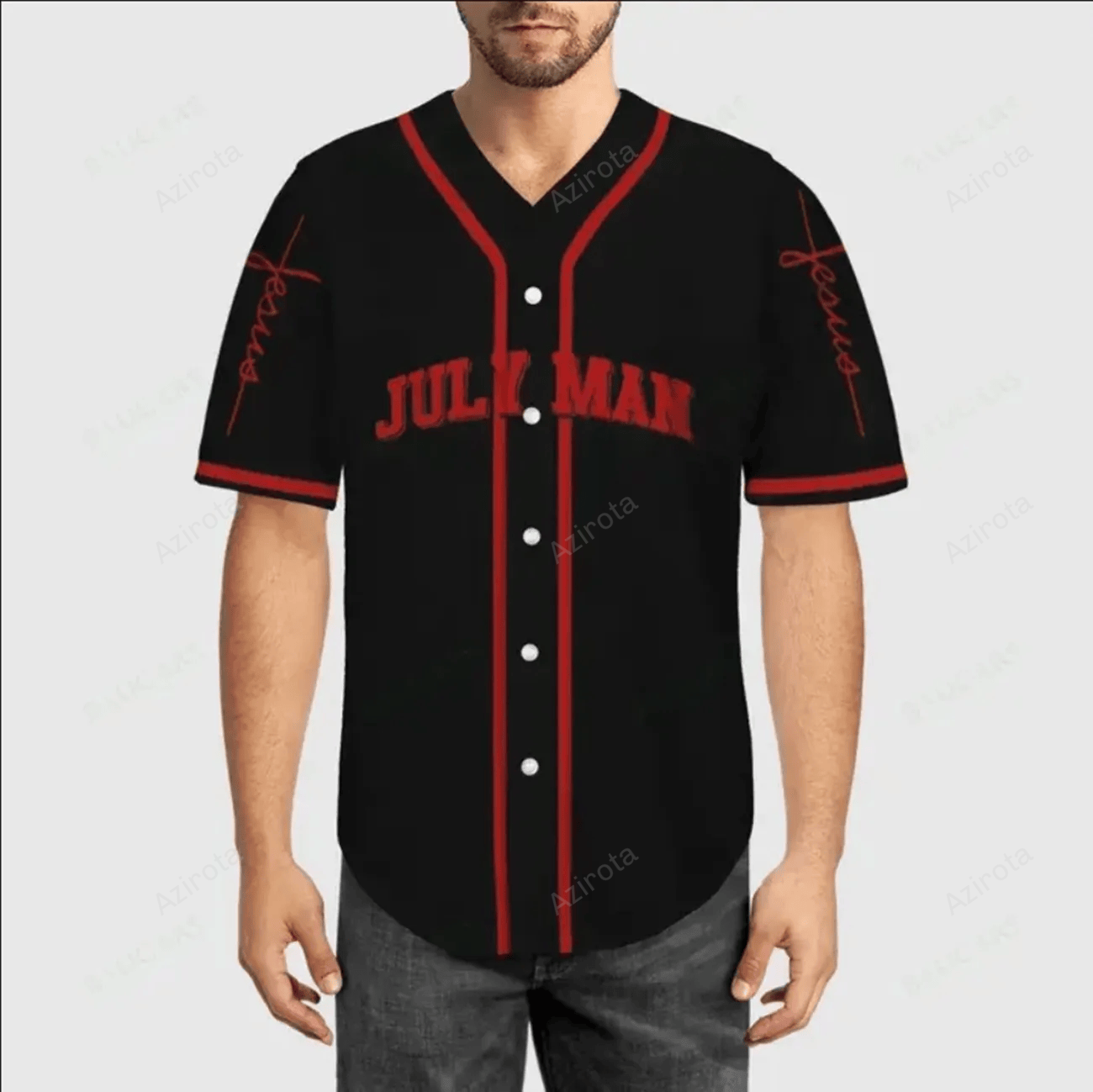 July Man A Warrior Of Christ Baseball Jersey 177