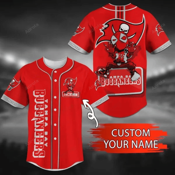 Tampa Bay Buccaneers Personalized Baseball Jersey Bg74