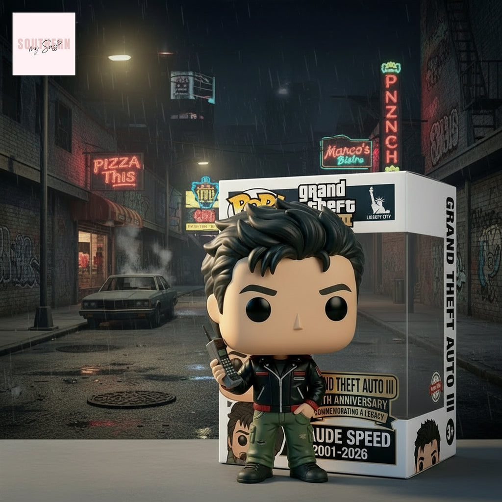 Grand Theft Auto III Claude Speed 25th Anniversary Commemorative Pop Figure Doll