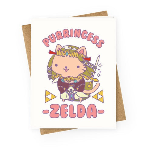 Purrincess Zelda Greeting Card