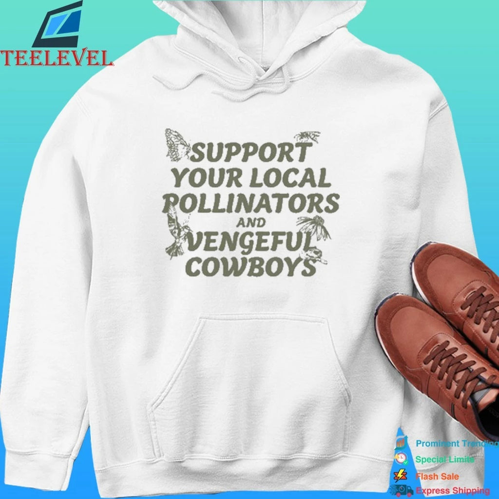 Hangman Adam Page Support Your Local Pollinators And Vengeful Cowboys Shirt