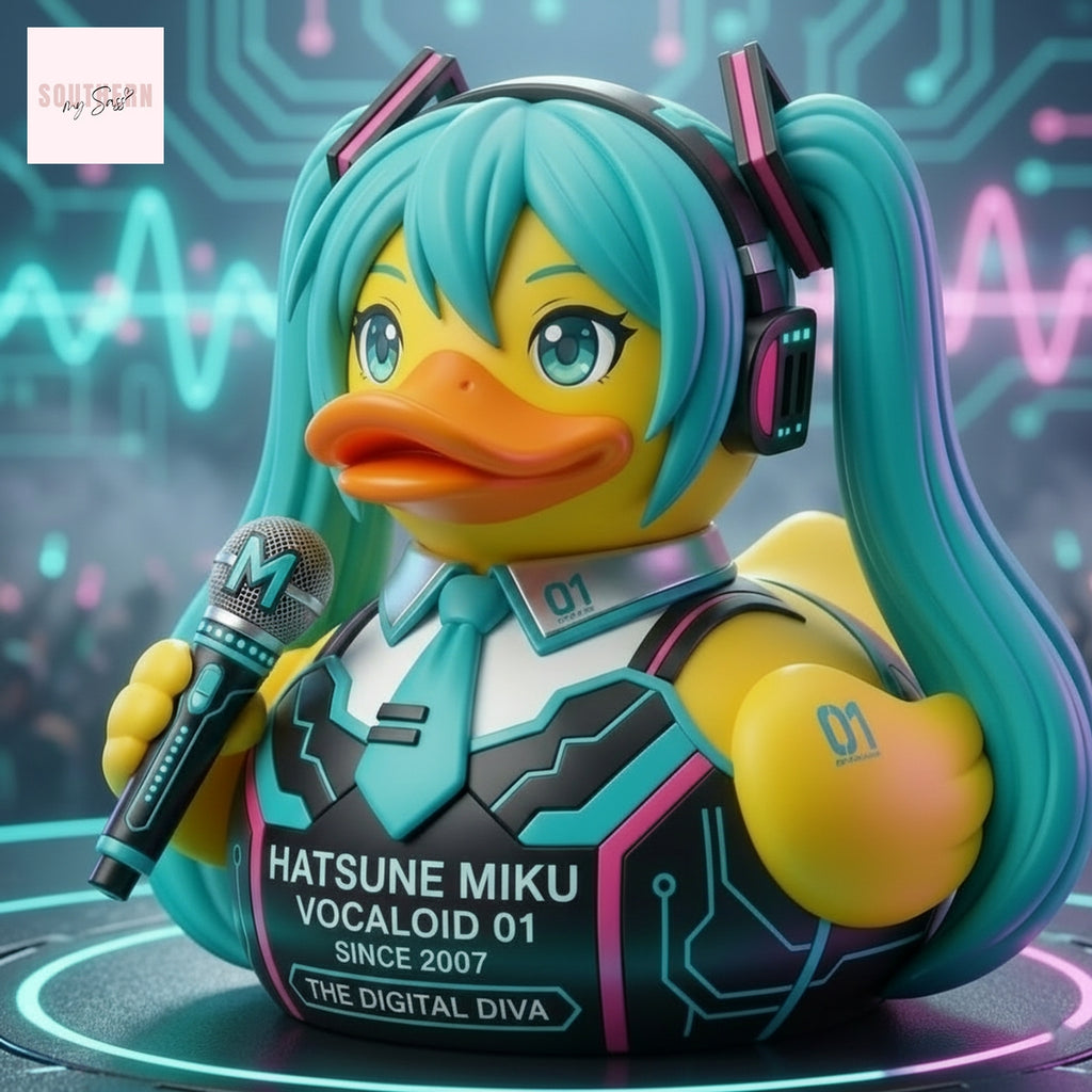 Hatsune Miku Vocaloid 01 The Digital Diva Since 2007 Rubber Duck