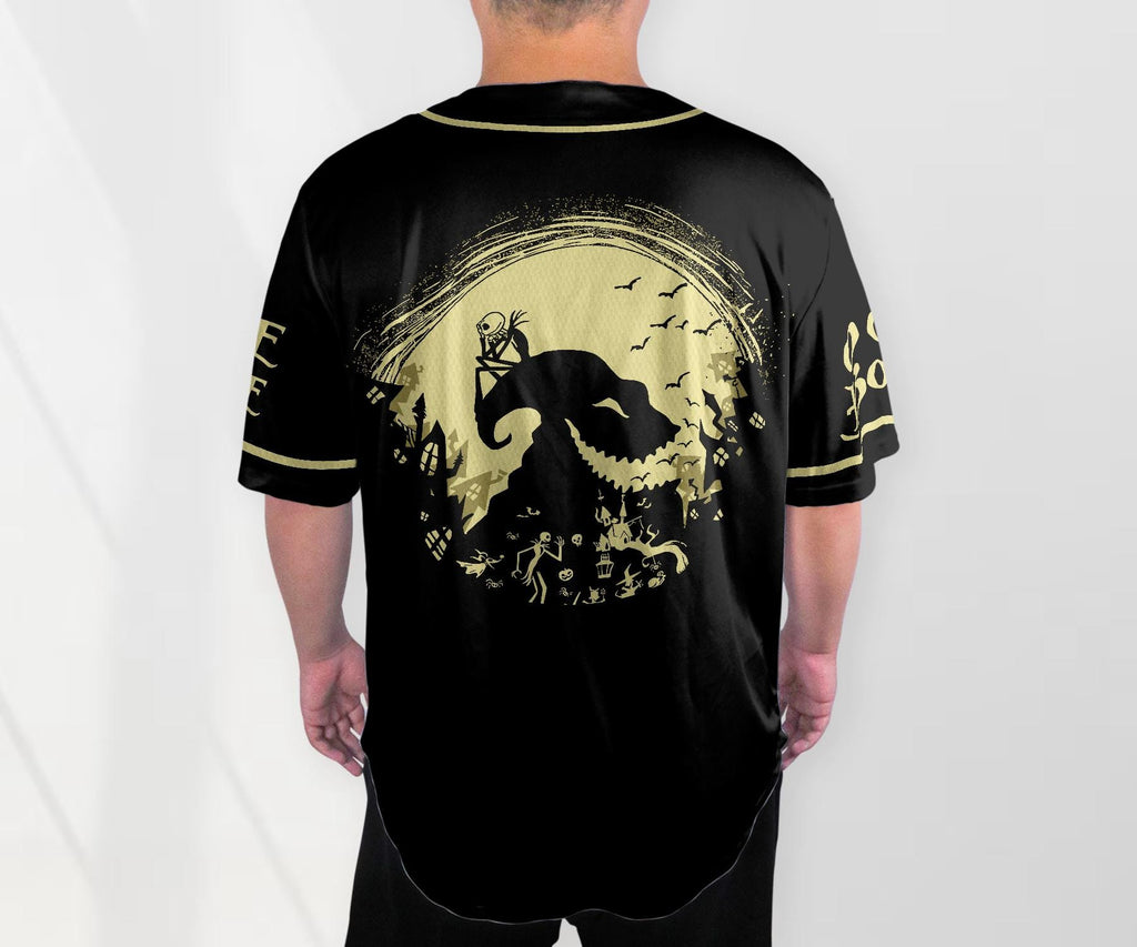 Oogie Boogie Baseball Jersey Ghost Halloween Style Baseball Shirt Halloween Jersey Shirt Gift