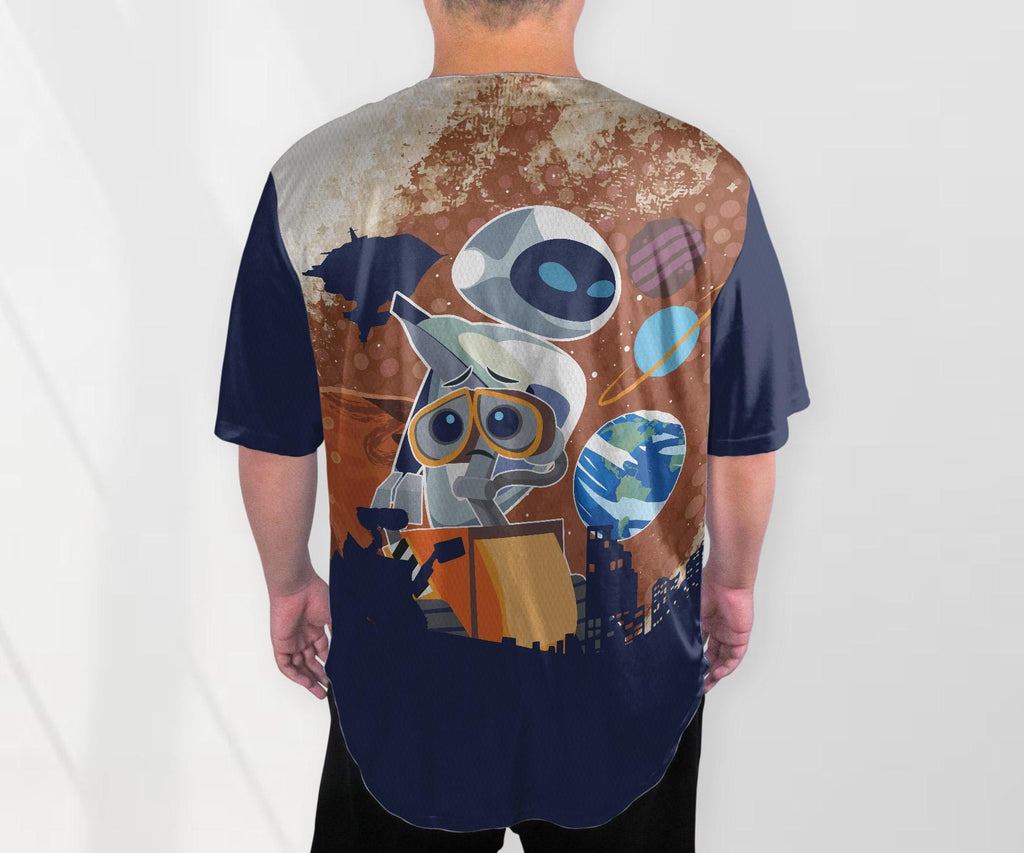 Wall-e Eve Jersey Shirt Cartoon Baseball Jersey Birthday Gifts
