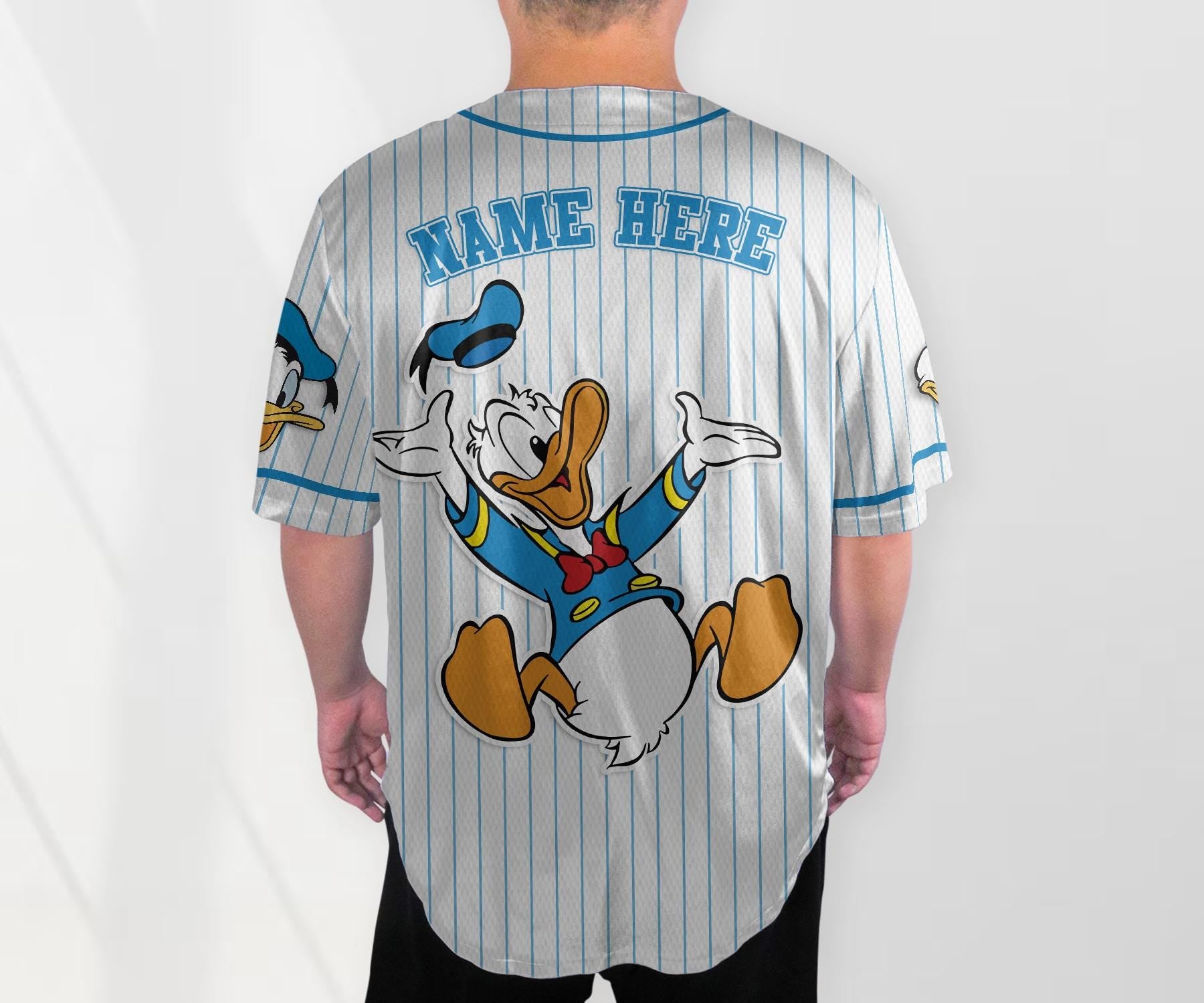 Personalized Donald Duck Baseball Jersey Shirt Magic Kingdom Shirt Custom Donald Duck Shirt Gifts