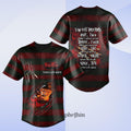 Freddy Krueger Baseball Jersey, Horror Movie Shirt, Nightmare on Elm Street Shirt, Halloween Costume Outfit, Baseball Gift For Daddy
