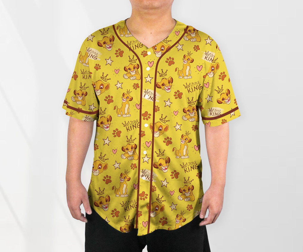 Simba Jersey Shirt The Lion King Baseball Jersey Shirt Funny Jersey Shirt Simba Shirt Gifts