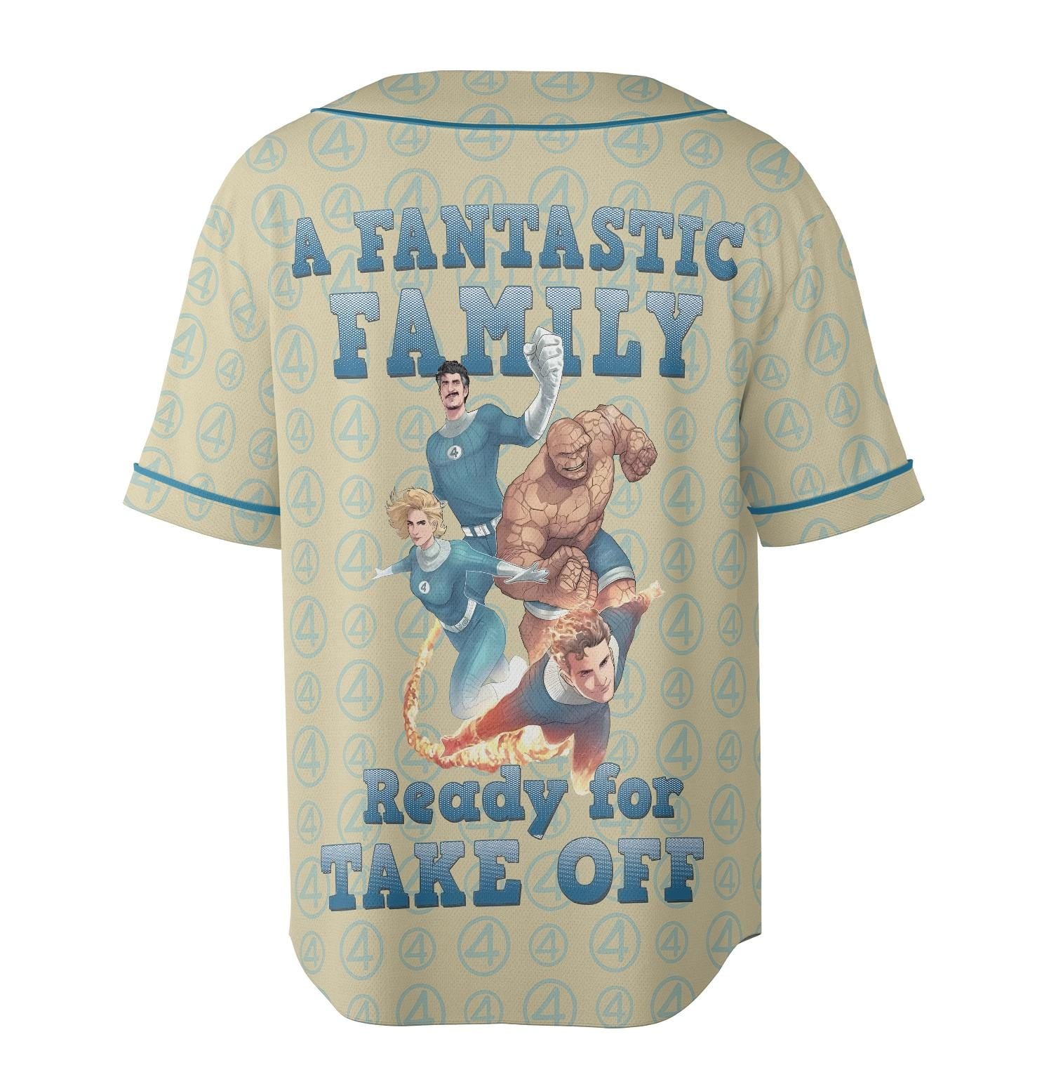 The Fantastic Four First Steps Unisex Baseball Jersey, Movie Jersey