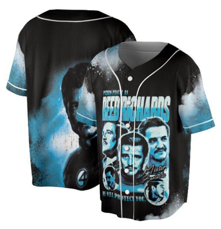 Reed Richards Jersey ,Mister Fantastic tee, Fantastic Four First Steps Shirt , Pedro Pascal Shirt
