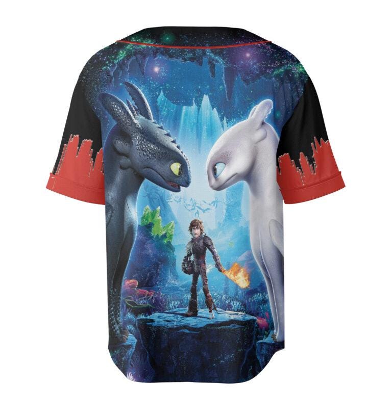 How to Train Your Dragon Toothless 3D Jersey, Movie Jersey, Cute Dragon Toothless