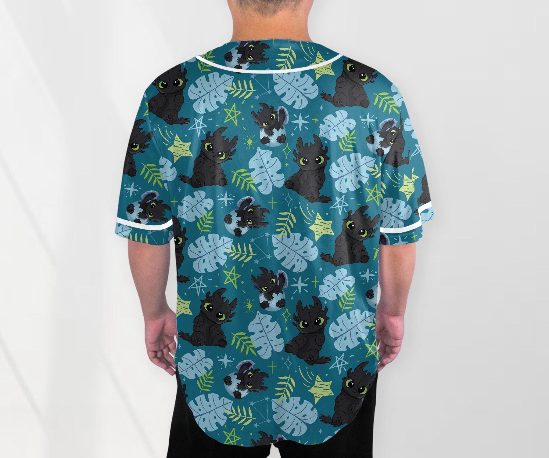 Toothless Baseball Jersey Shirt Dragon Toothless Shirt Cute Baseball Jersey How to Train Your Dragon Shirt Toothless Shirt Gifts