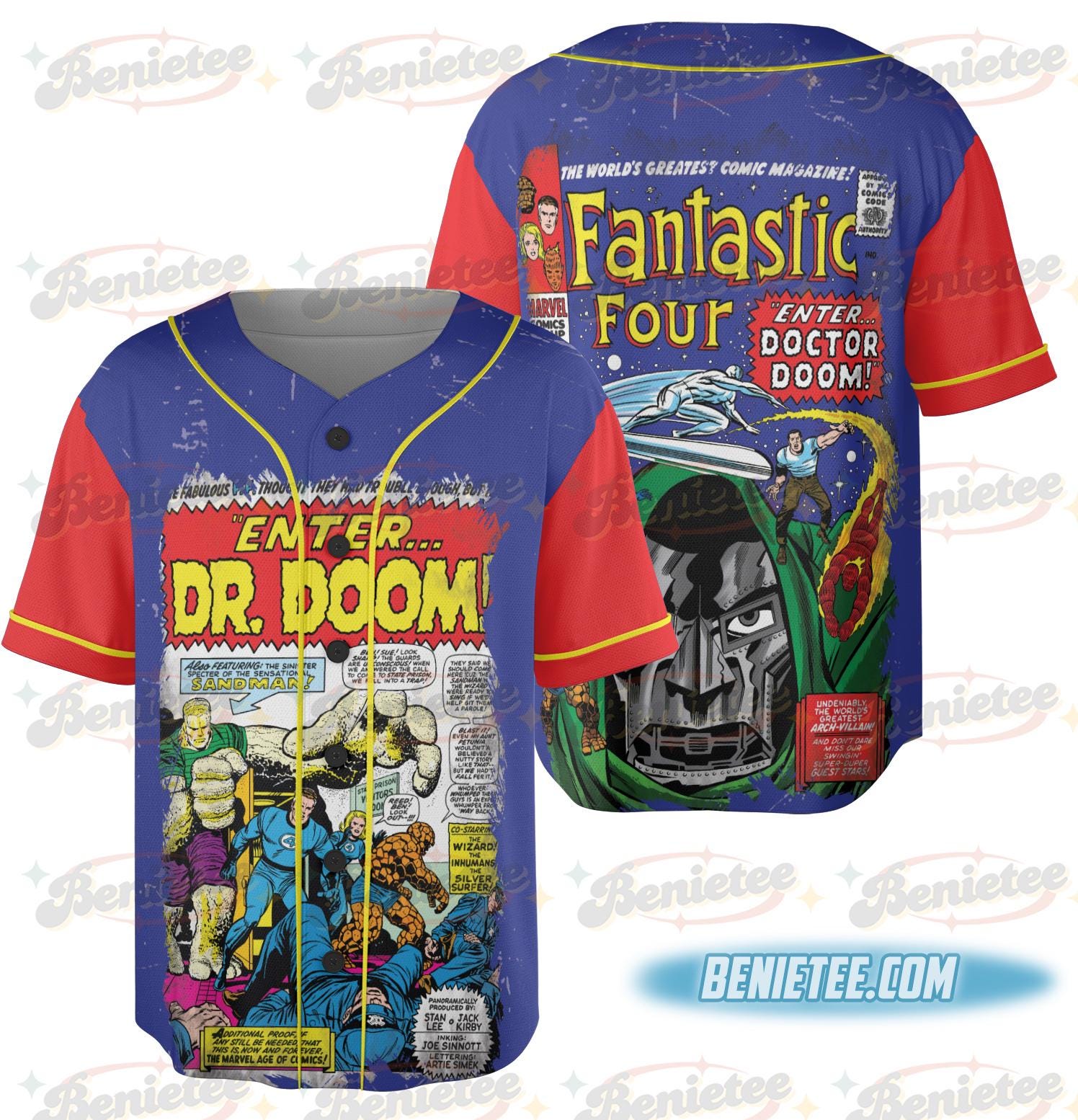 Fantastic Four Jersey, Limited Edition Jersey,Doctor Doom and the Silver Surfer