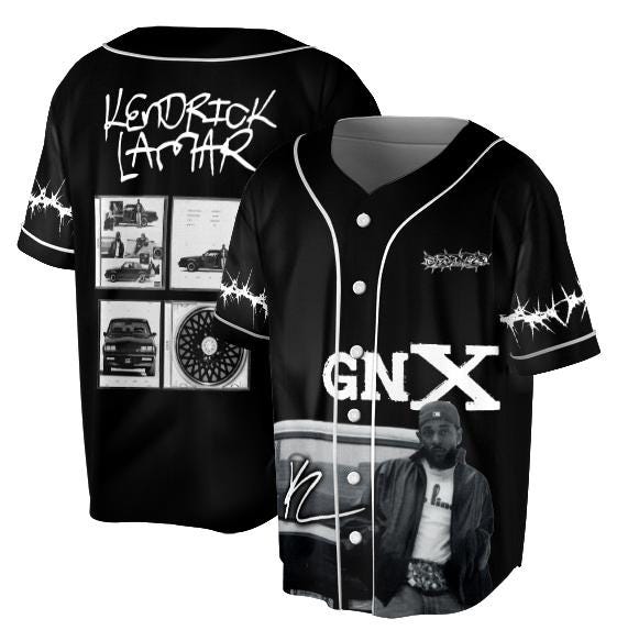 Ken Lamar Jersey, Ken Lamar GNX Album Shirt, Ken Lamar Music