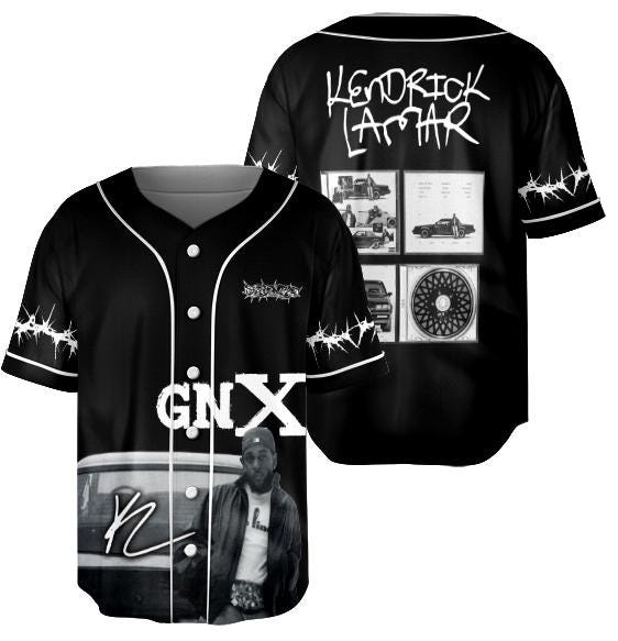 Ken Lamar Jersey, Ken Lamar GNX Album Shirt, Ken Lamar Music