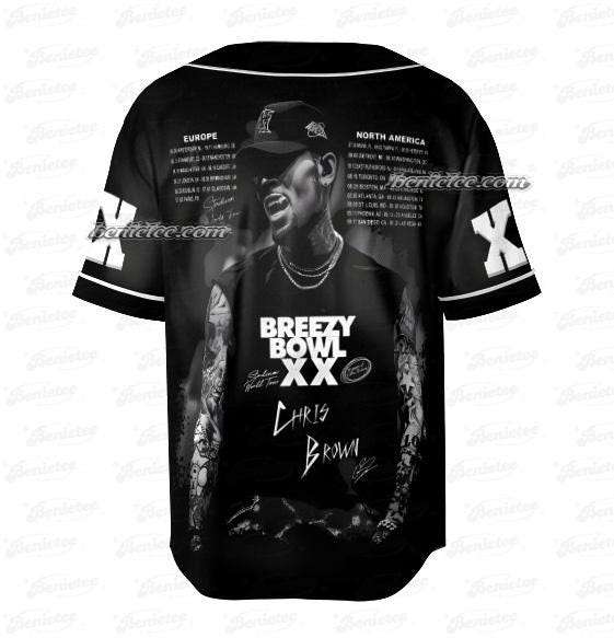 Chris Brown Album Baseball Jersey