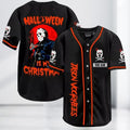 Halloween Jason Voorhees Baseball Jersey, The Friday The 13th Jersey Kids Shirt, Horror Inspired Men Jersey, Halloween Kids Jersey Shir