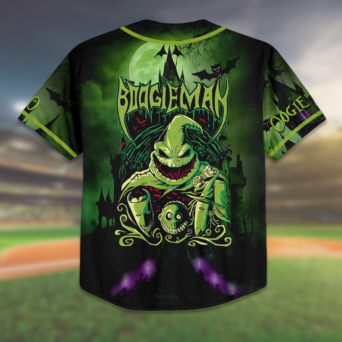 Custom Halloween Baseball Jersey, Oogie Boogie Baseball Shirt, Personalized Halloween Jersey, Spooky Gift, Family Costume