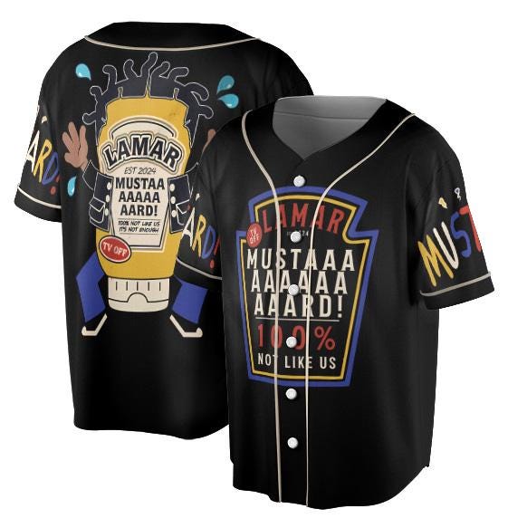 Kendrick Lamar Mustard Music BAseball Jersey