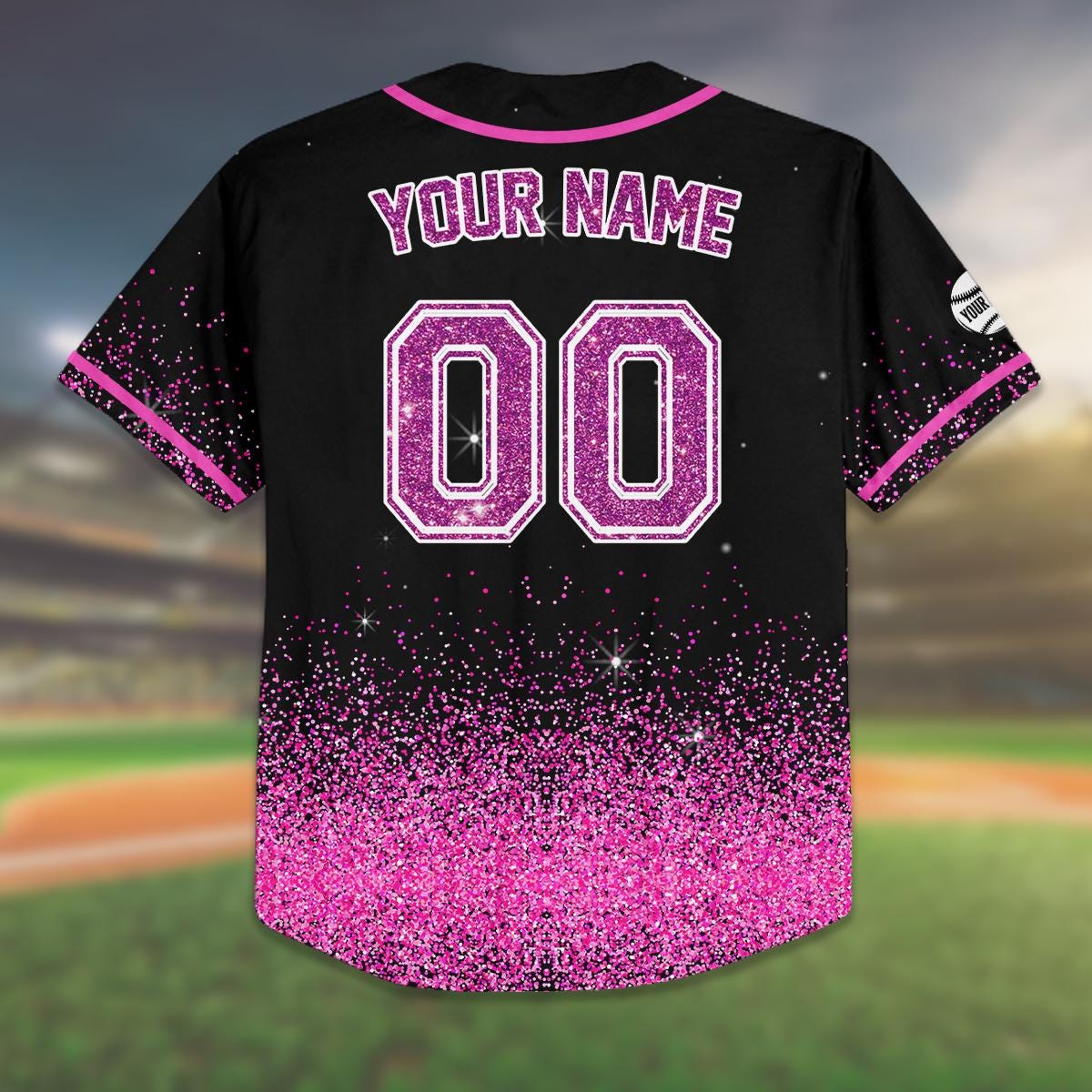 Custom Team Baseball Jersey for Kids Youth Adult| Matching Glitter Shirt| Personalized Team Outfit for Groups| Matching Family Outfit