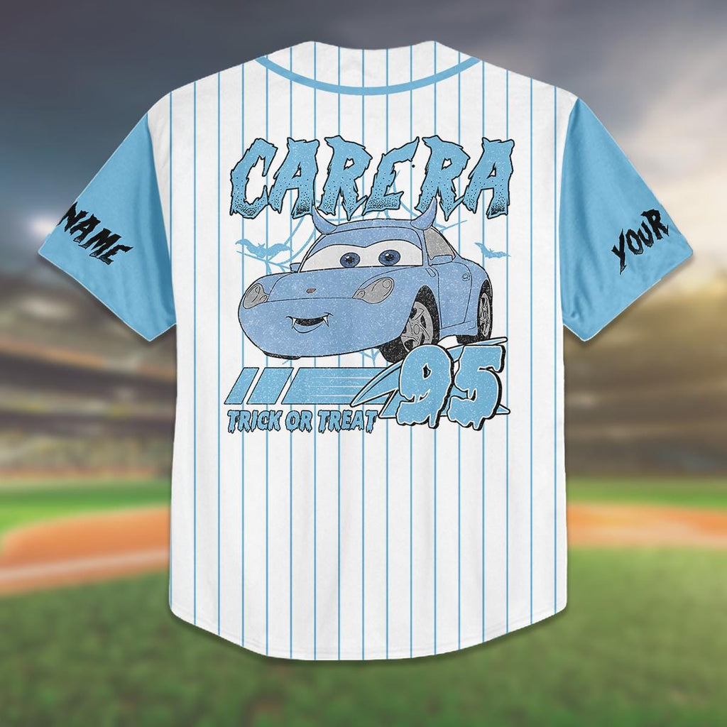 Custom Carera Baseball Jersey Halloween Outfit, Trick or Treat Jersey for Kids & Adults, Personalized Halloween Costume Shirt
