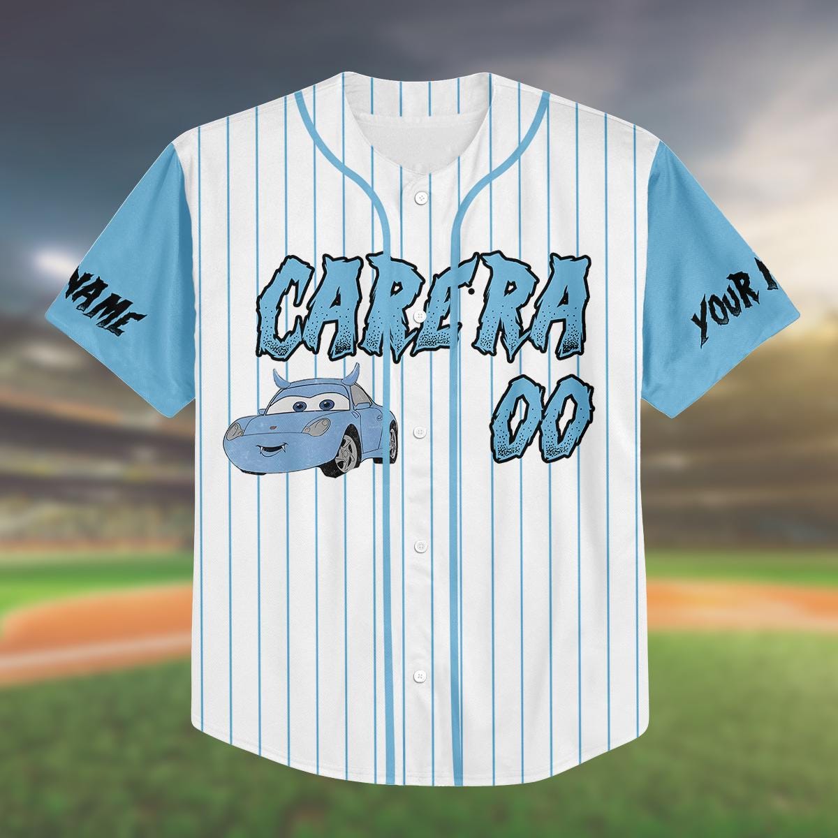 Custom Carera Baseball Jersey Halloween Outfit, Trick or Treat Jersey for Kids & Adults, Personalized Halloween Costume Shirt