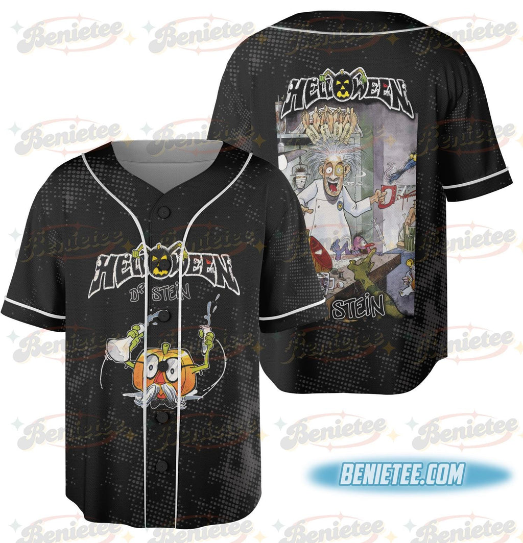 Helloween Dr Stein Black Baseball Jersey