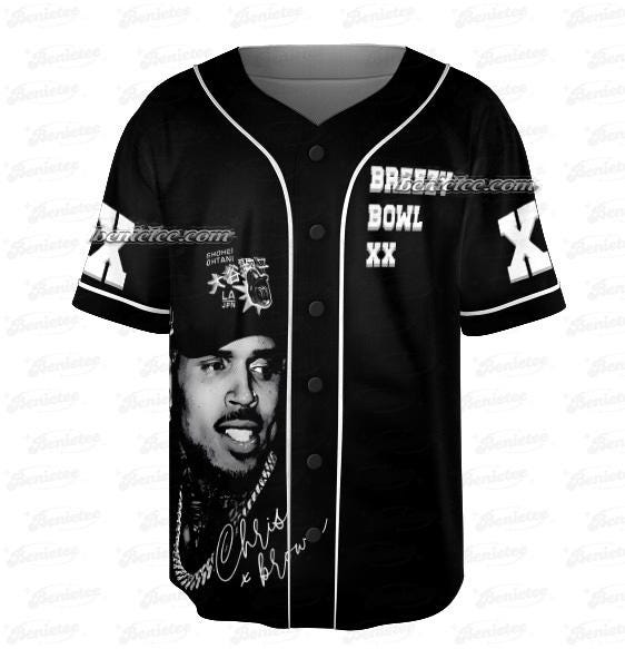 Chris Brown Album Baseball Jersey