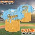 Custom Ice Cream Baseball Jersey, Team Matching Outfit, Personalized Name Number, Group Shirt, Fun Team Up Jersey for Events