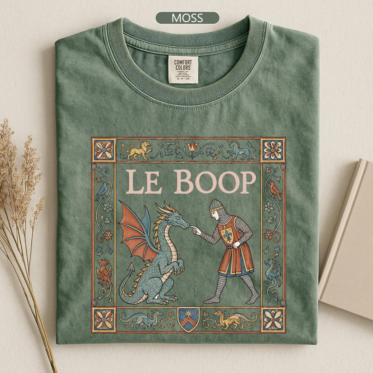 Le Boop Dragon Medieval Knight Tee Fantasy Meme Gamer Unisex T-shirt, Sweatshirt, Hoodie (5)