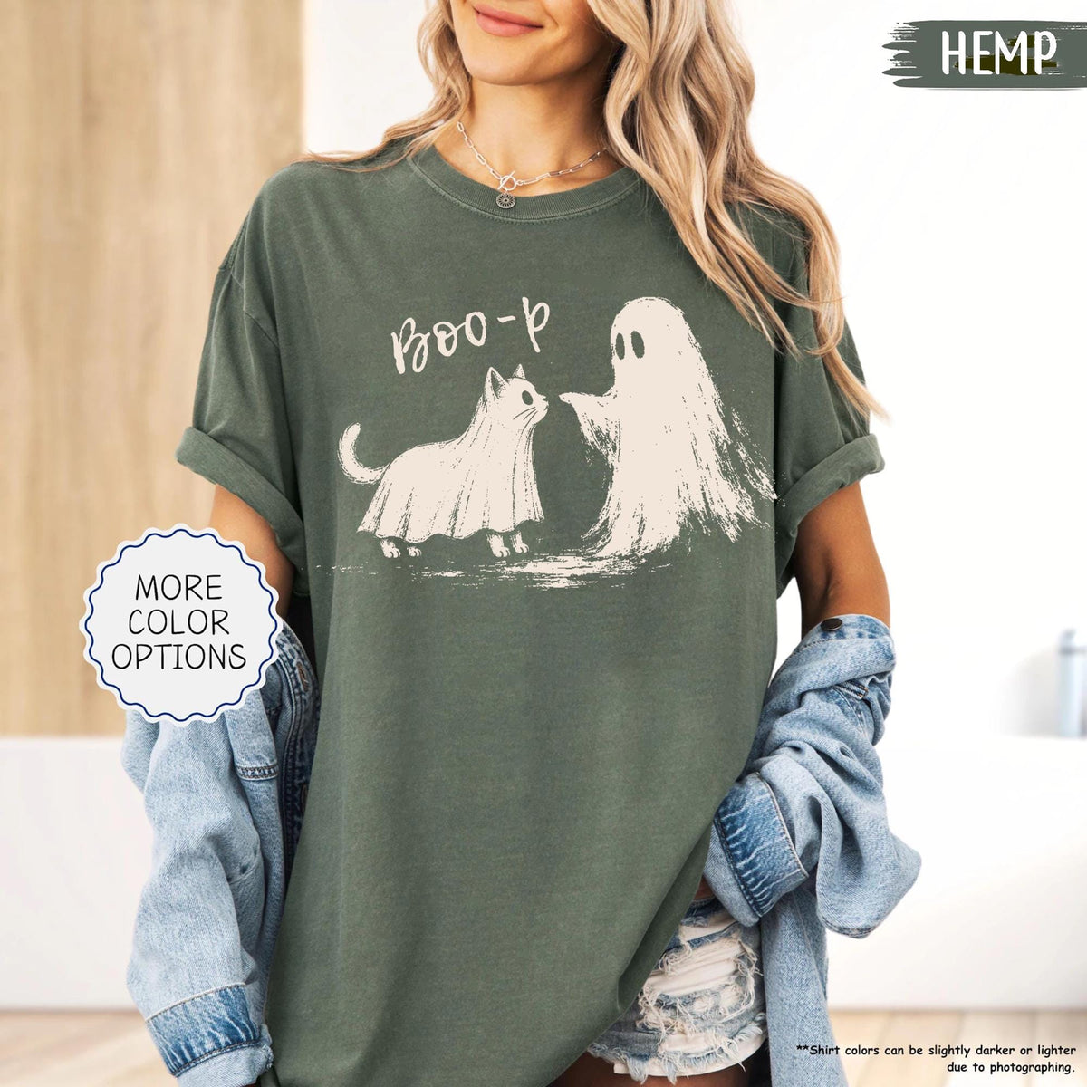 Comfort Colors Boo-P Ghost Ca Halloween Cat Mom Boxy Tee Tank Ghost Cat Halloween Halloween Ca (5)