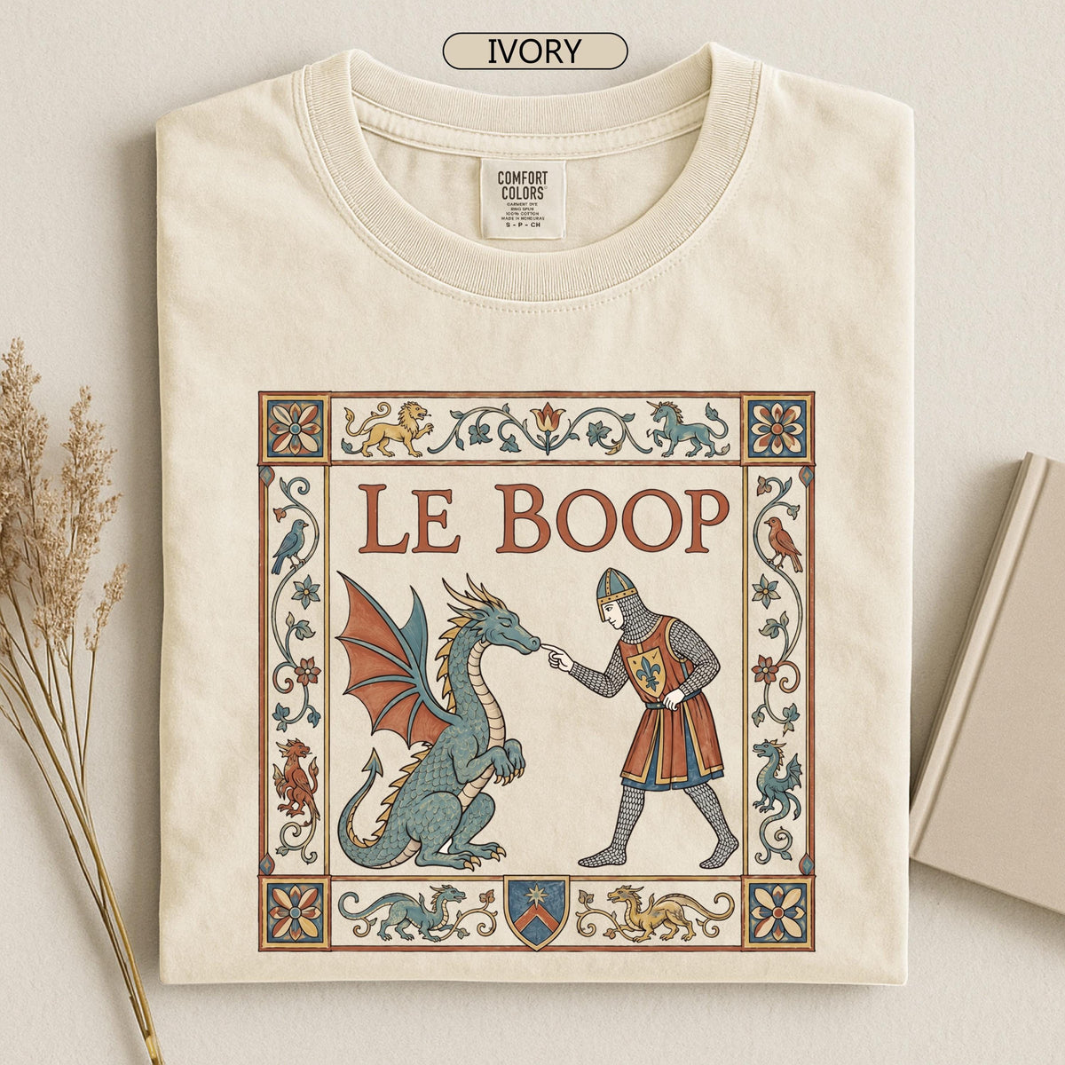 Le Boop Dragon Medieval Knight Tee Fantasy Meme Gamer Unisex T-shirt, Sweatshirt, Hoodie (2)