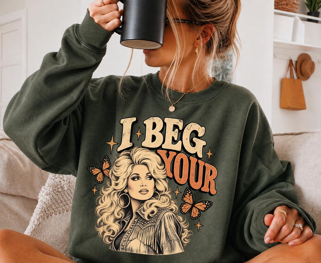 Beg Parton Dolly Tribute Vintage Country Music Retro Nashville Cowgirl Tee (5)