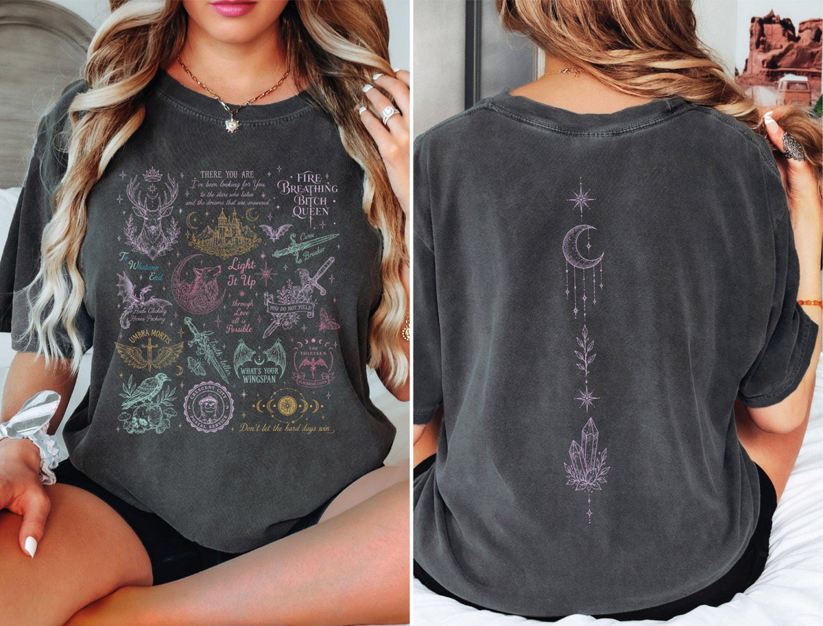 Comfort Colors Acotar Velaris Sarah Maas Bookish Tee Night Court Fantasy Velaris Book Lover S1686 (2)