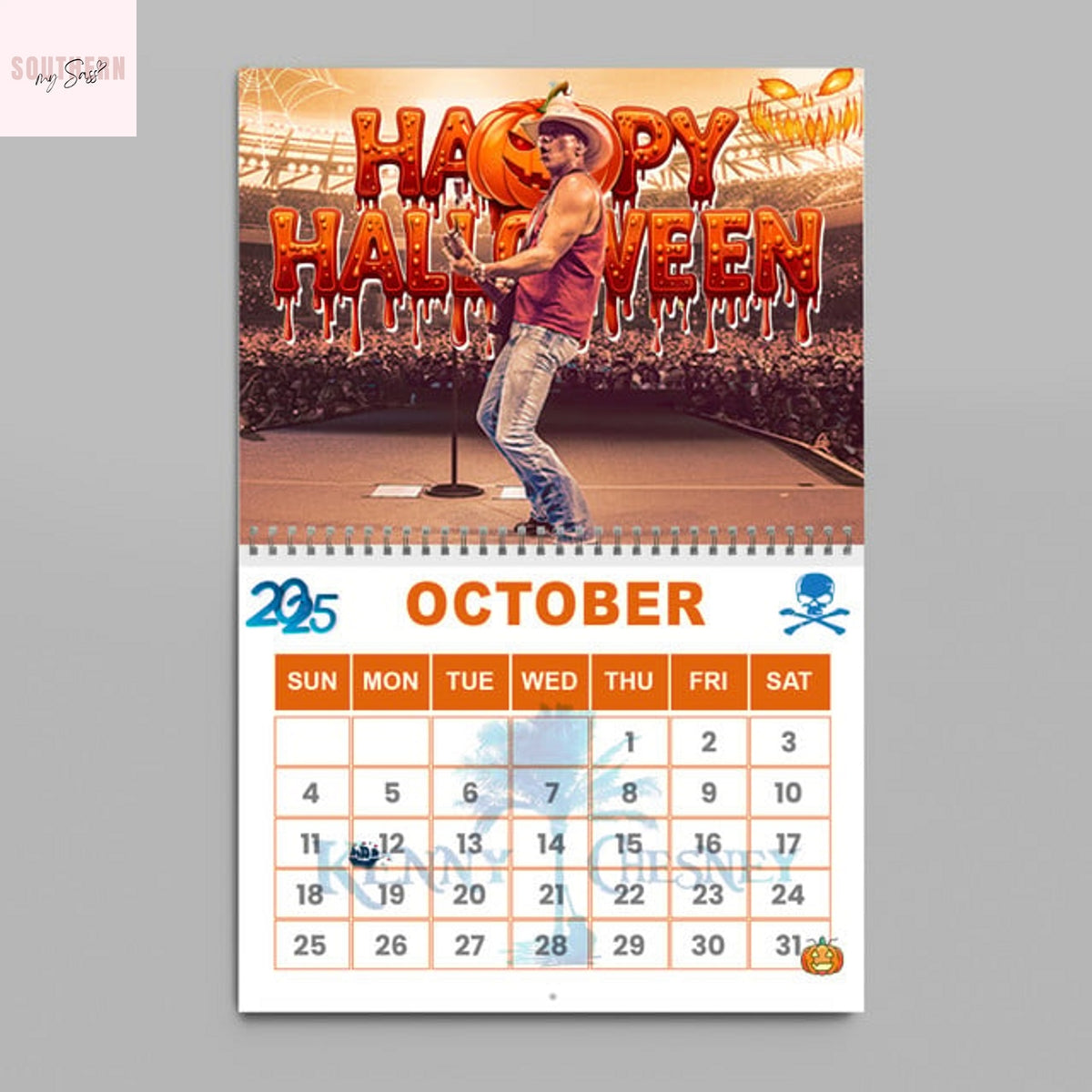 Kenny Chesney 2026 Wall Calendar
