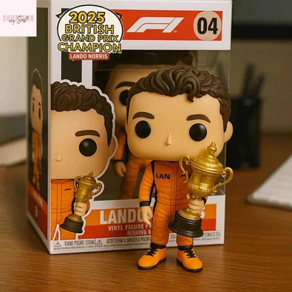 Lando Norris 2025 British Grand Prix Champion Pop Figure Doll