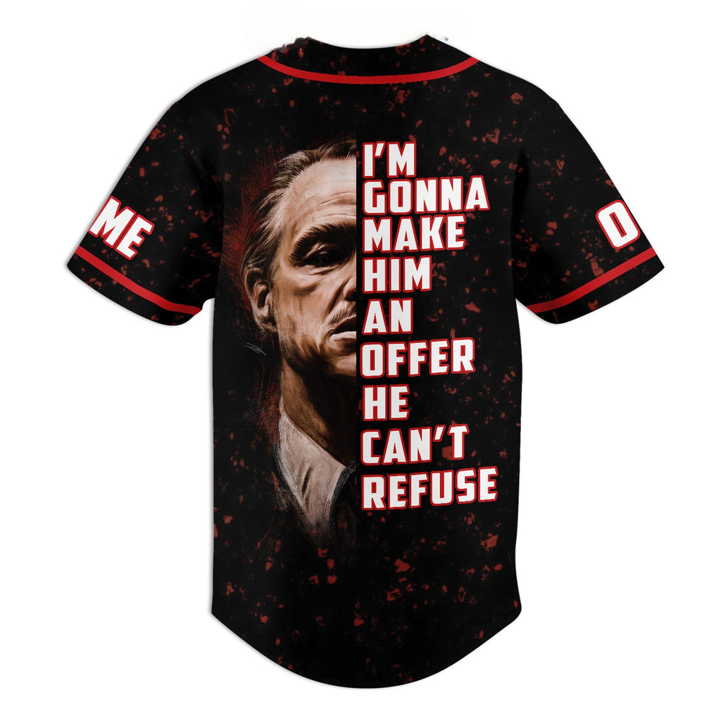 Legendary Cool The Godfather Customized Baseball Jersey