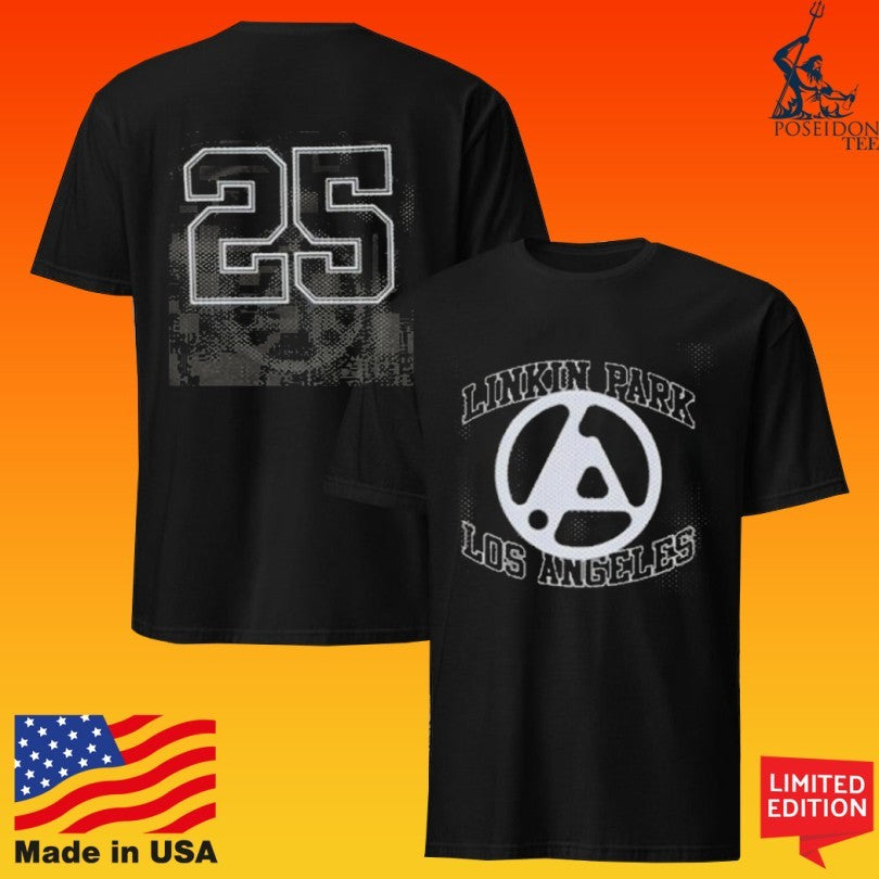 Linkin Park Black Football Jersey Los Angeles T-shirt