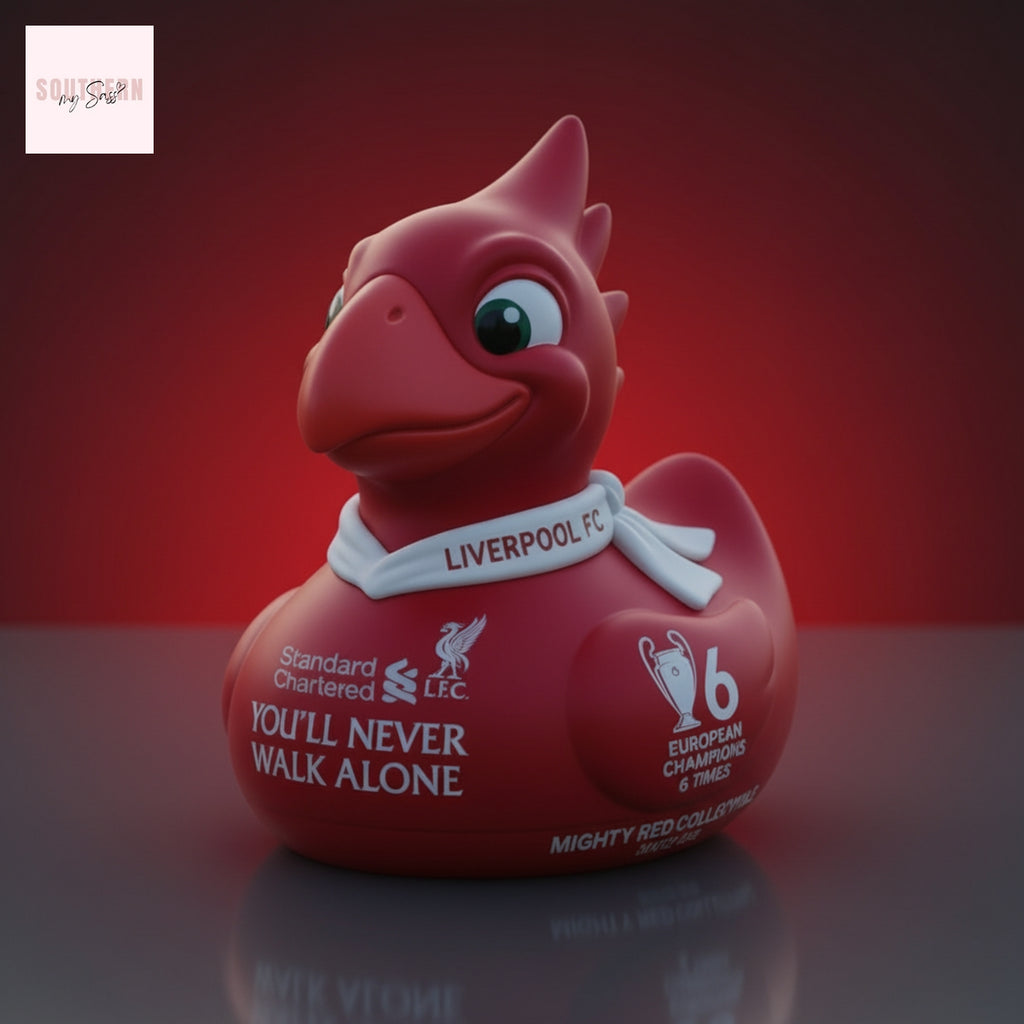 Liverpool FC Mighty Red 6-Time European Champions Rubber Duck