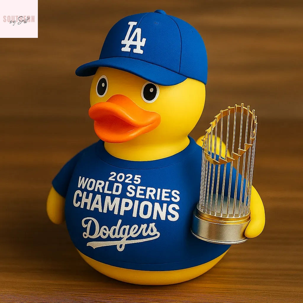 Los Angeles Dodgers Dodgers 2025 World Champions Rubber Duck