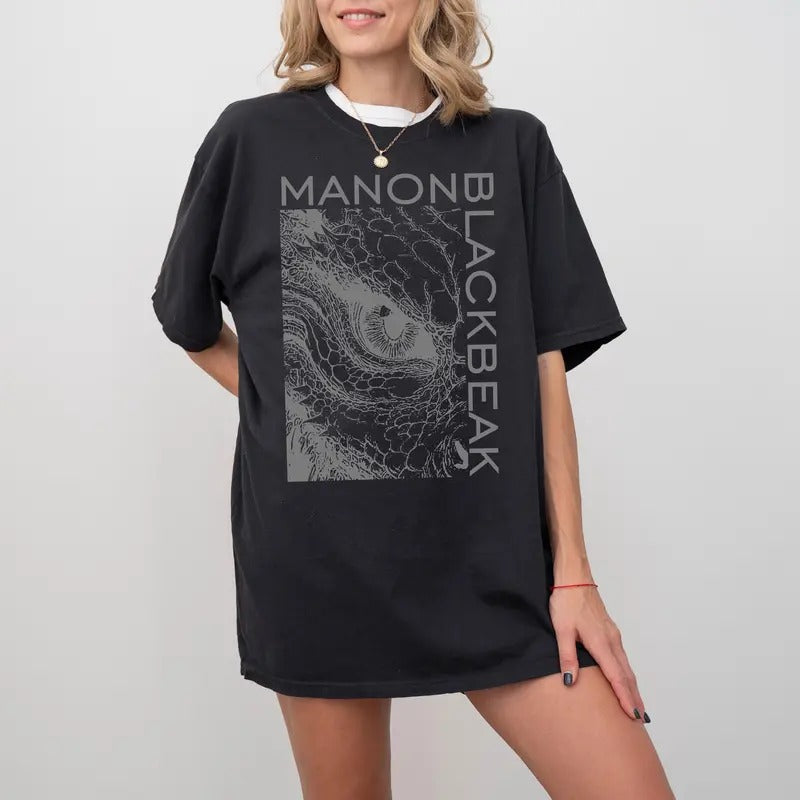 Manon Blackbeak Shirt Dragon Dragon Shirt Manon Blackbeak Legend Shirt Throne Glassstyle{N002}2 T-Shirts